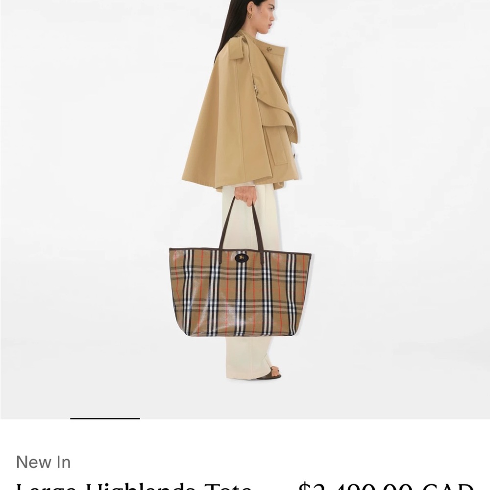 Burberry large tote bag